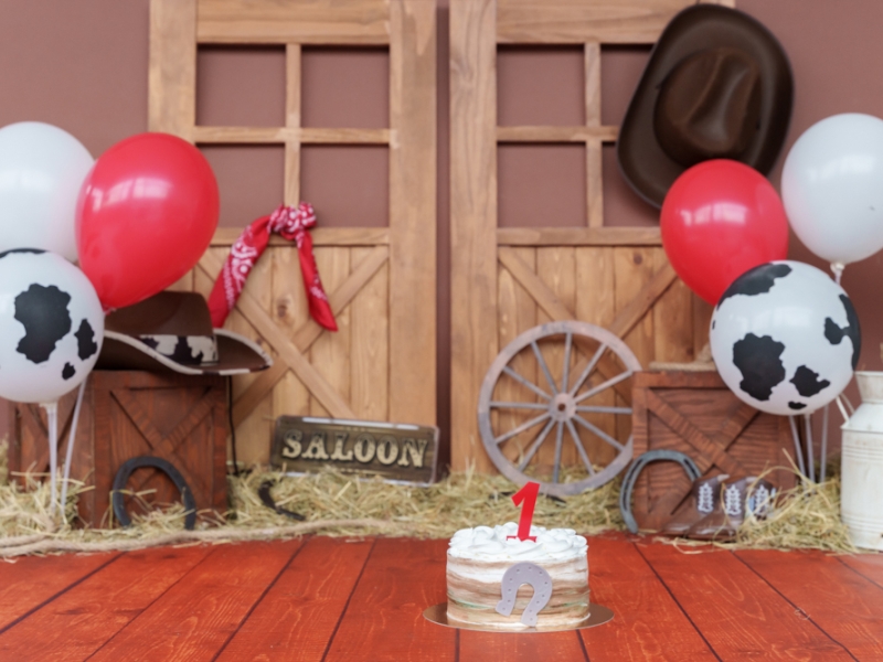 623. Cowboy thema rood