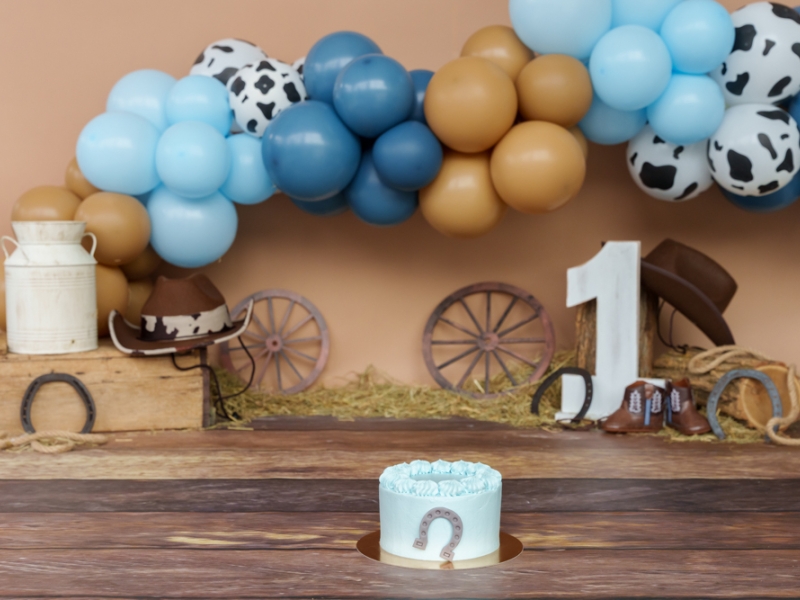 628. My first rodeo / coywboy blauw