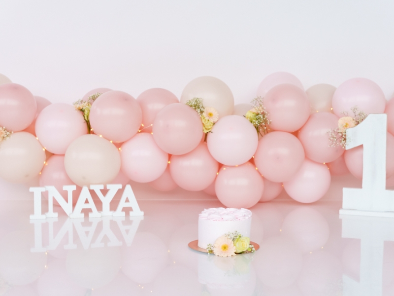 645. Boho ballonnen oudroze